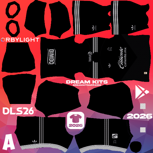Kit / Équipement Extérieur America 2026-2027 Dream League Soccer / DLS 2026 512x512 PNG