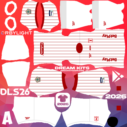 Kit Away América de Cali 2026 Dream League Soccer / DLS 2026 512x512 PNG