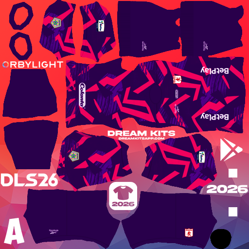 Kit Goalkeeper Away América de Cali 2026 Dream League Soccer / DLS 2026 512x512 PNG