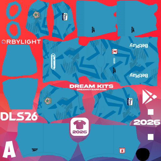 Kit Goalkeeper Home América de Cali 2026 Dream League Soccer / DLS 2026 512x512 PNG