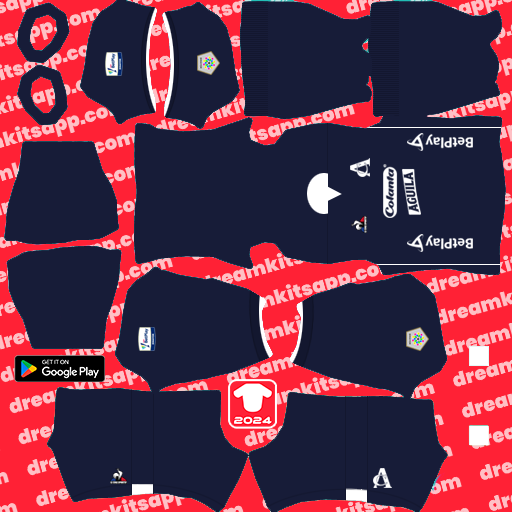 Kit / Uniforme POR Tercero América de Cali 2024 Dream League Soccer 2025