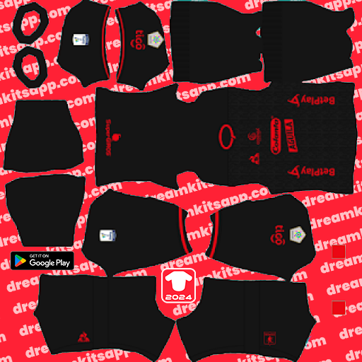 Kit / Uniforme Tercero América de Cali 2023 Dream League Soccer 2025