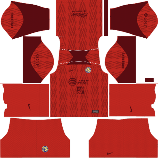 Kit / Uniforme POR Visitante America 2022-2023 Dream League Soccer 2019 / FTS