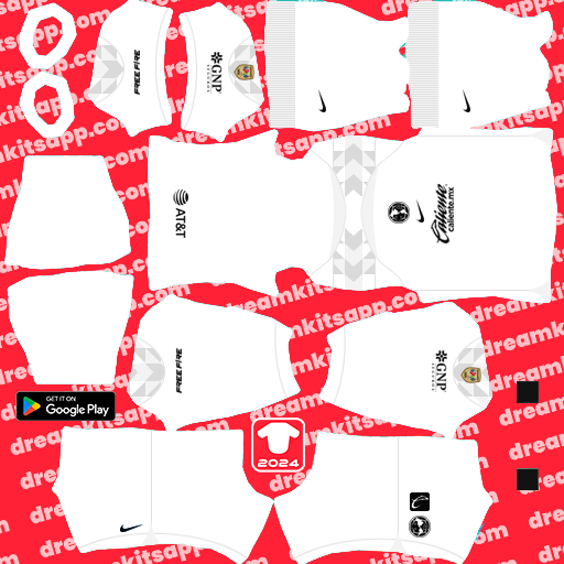 Kit / Uniforme POR Tercero America 2023-2024 Dream League Soccer 2024