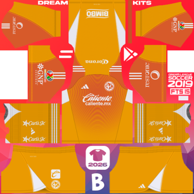 Kit / Equipamento GOL Terceiro America 2025-2026 Dream League Soccer 2019 DLS / FTS