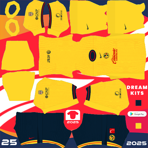 Kit / Uniforme Local America 2024-2025 Dream League Soccer 2024