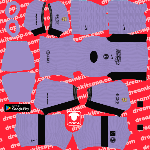 Kit / Uniforme Tercero America 2023-2024 Dream League Soccer 2024