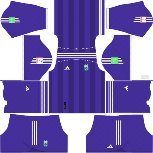 Argentina Away kit 2022 Dream League Soccer 2019 / FTS