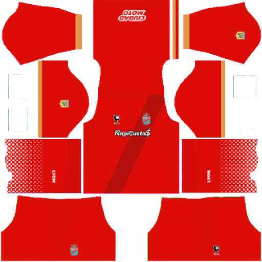 Kit / Uniforme Visitante Arsenal de Sarandí 2023 Dream League Soccer 2019 / FTS