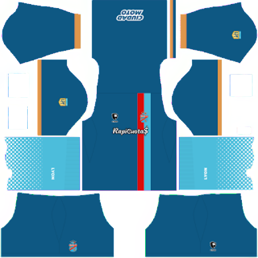 Kit / Uniforme Tercero Arsenal de Sarandí 2023 Dream League Soccer 2019 / FTS