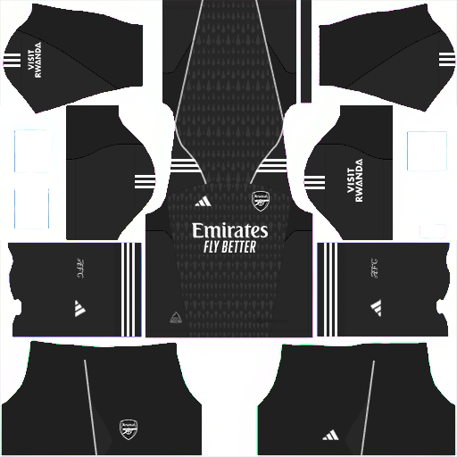 Kit / Uniforme POR Local Arsenal 2023-2024 Dream League Soccer 2019 / FTS