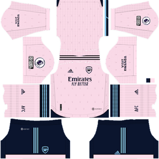 Arsenal Third kit 2022-2023 Dream League Soccer 2019 / FTS