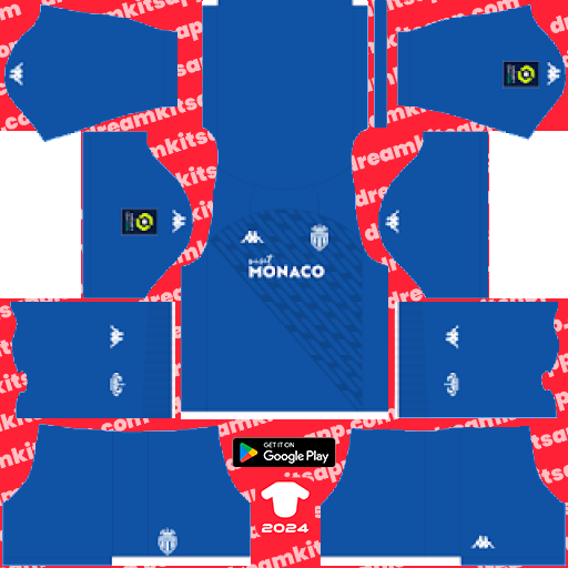 AS Monaco GK Away kit 2023-2024 Dream League Soccer 2019 / FTS