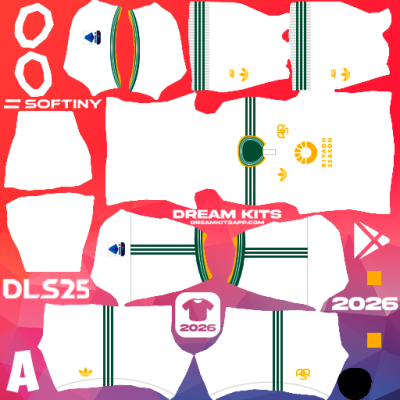 Kit Third AS Roma 2025-2026 Dream League Soccer / DLS 2025