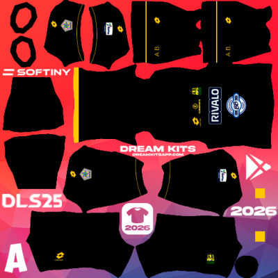 Kit / Équipement GB Extérieur Atlético Bucaramanga 2025 Dream League Soccer / DLS 2025 512x512 PNG