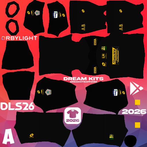 Kit Goalkeeper Away Atlético Bucaramanga 2026 Dream League Soccer / DLS 2026 512x512 PNG