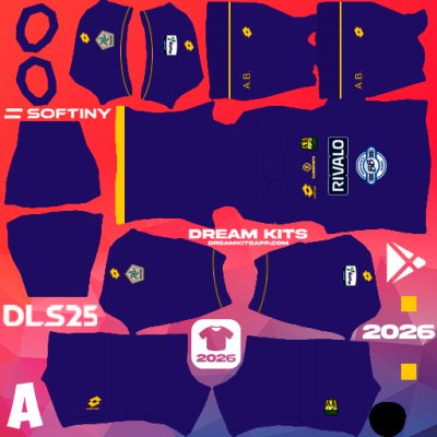 Kit / Équipement GB Domicile Atlético Bucaramanga 2025 Dream League Soccer / DLS 2025 512x512 PNG