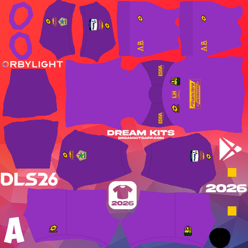 Kit Goalkeeper Home Atlético Bucaramanga 2026 Dream League Soccer / DLS 2026 512x512 PNG