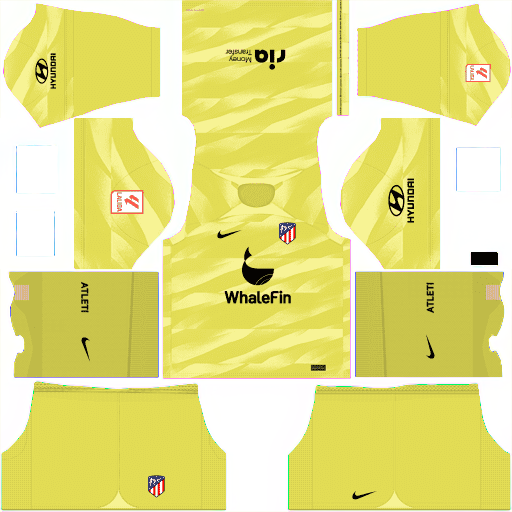 Kit / Uniforme POR Local Atletico de Madrid 2023-2024 Dream League Soccer 2019 / FTS