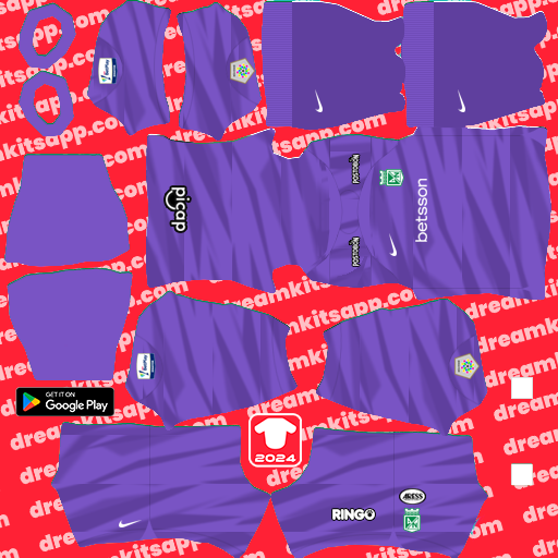 Kit / Uniforme POR Local Atlético Nacional 2024 Dream League Soccer 2025