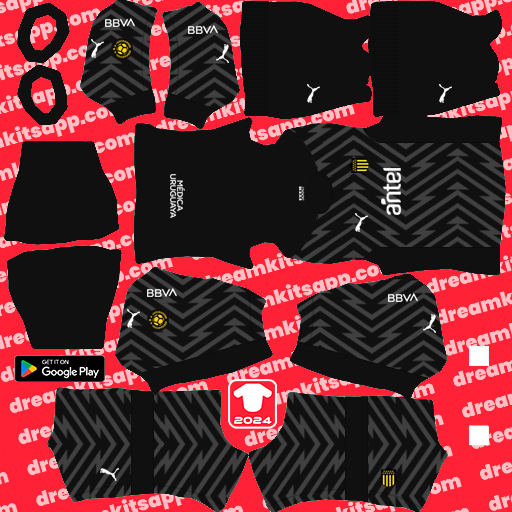 Atlético Peñarol GK Home kit 2024 Dream League Soccer 2025