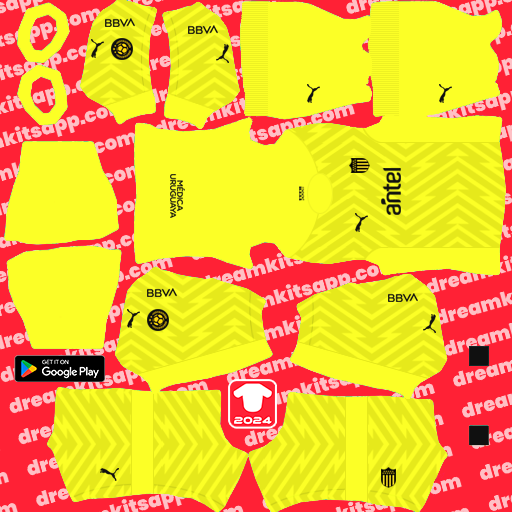 Atlético Peñarol GK Third kit 2024 Dream League Soccer 2025