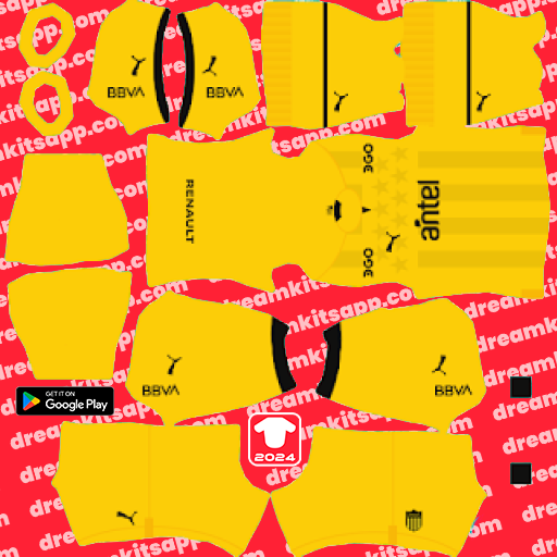 Kit / Uniforme Tercero Atlético Peñarol 2023 Dream League Soccer 2025