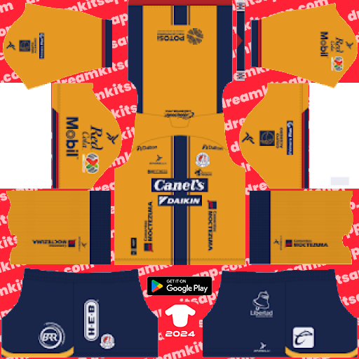 Atlético San Luis Away kit 2023-2024 Dream League Soccer 2019 / FTS