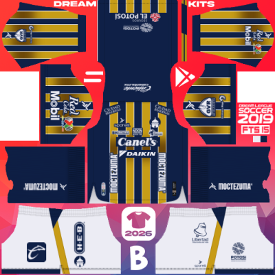 Kit / Équipement Extérieur Atlético San Luis 2025-2026 Dream League Soccer 2019 DLS / FTS