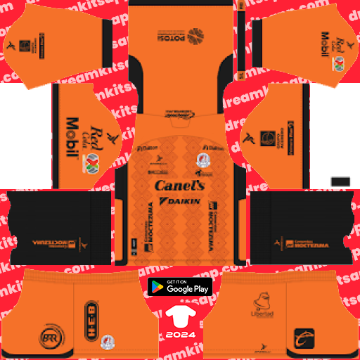 Atlético San Luis GK Away kit 2023-2024 Dream League Soccer 2019 / FTS