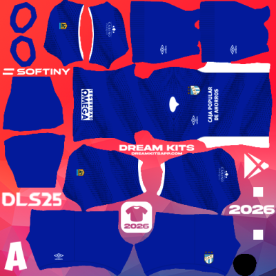Kit / Équipement Extérieur Atlético Tucuman 2025 Dream League Soccer / DLS 2025 512x512 PNG