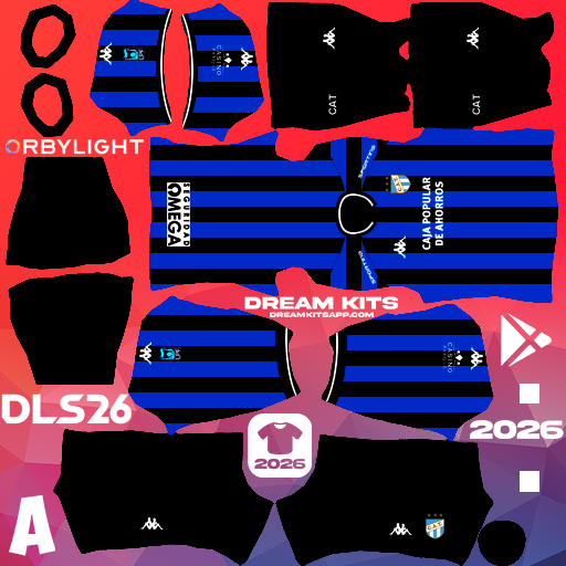 Kit Away Atlético Tucuman 2026 Dream League Soccer / DLS 2026 512x512 PNG