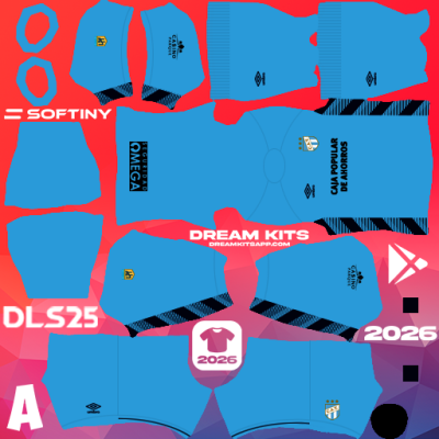 Kit / Équipement GB Extérieur Atlético Tucuman 2025 Dream League Soccer / DLS 2025 512x512 PNG