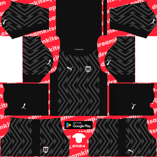 Kit / Uniforme POR Tercero Austria 2024 Dream League Soccer 2019 / FTS