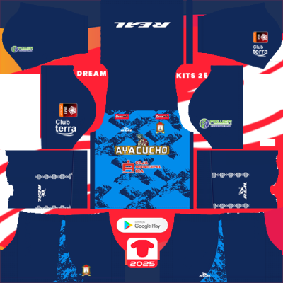 Kit GK Home Ayacucho FC 2025 Dream League Soccer 2019 DLS / FTS