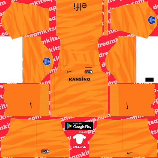 AZ Alkmaar GK Third kit 2023-2024 Dream League Soccer 2019 / FTS