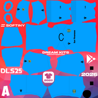 Kit / Équipement GB Extérieur Banfield 2025 Dream League Soccer / DLS 2025 512x512 PNG