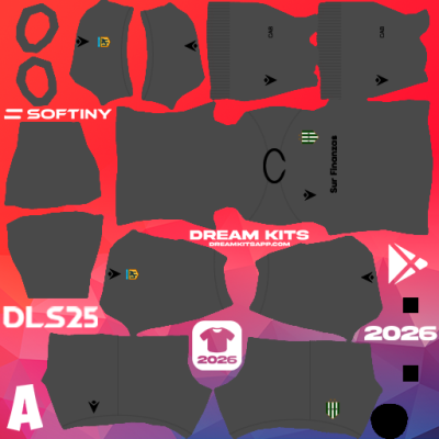 Kit / Équipement GB Troisième Banfield 2025 Dream League Soccer / DLS 2025 512x512 PNG