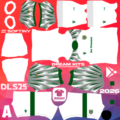 Kit / Équipement Troisième Banfield 2025 Dream League Soccer / DLS 2025 512x512 PNG