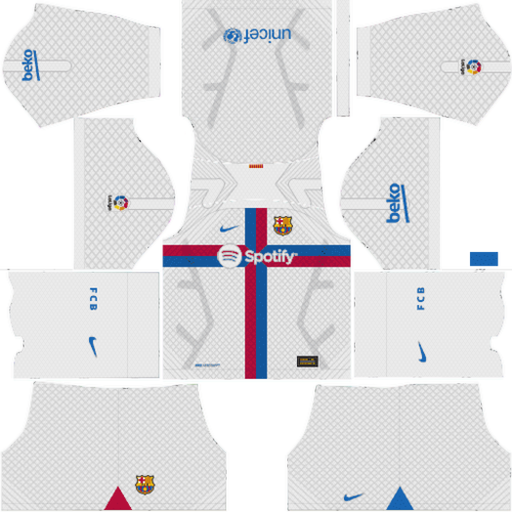 Kit / Uniforme Visitante Barcelona 2022-2023 Dream League Soccer 2019 / FTS