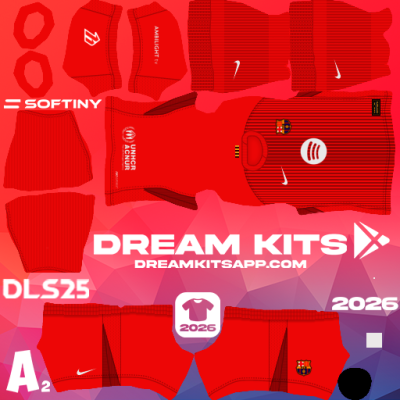 Kit GK Away Barcelona 2025-2026 Dream League Soccer / DLS 2025