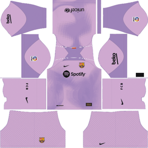 Kit / Uniforme POR Local Barcelona 2022-2023 Dream League Soccer 2019 / FTS