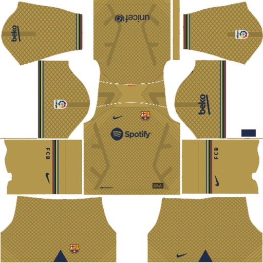 Kit / Uniforme Tercero Barcelona 2022-2023 Dream League Soccer 2019 / FTS