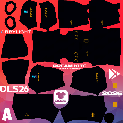 Kit Away Barracas Central 2026 Dream League Soccer / DLS 2026 512x512 PNG