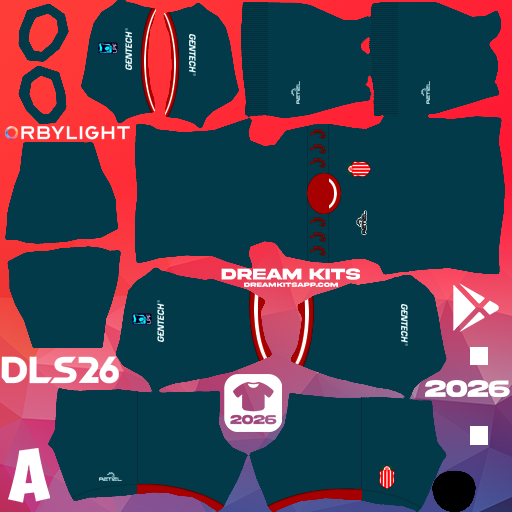 Kit Goalkeeper Home Barracas Central 2026 Dream League Soccer / DLS 2026 512x512 PNG