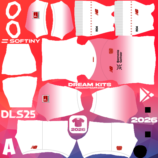 Kit Away Bayer Leverkusen 2025-2026 Dream League Soccer / DLS 2025 512x512 PNG