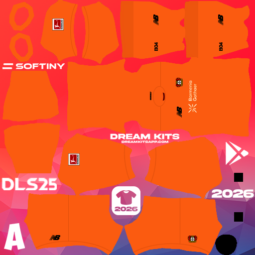 Kit GK Home Bayer Leverkusen 2025-2026 Dream League Soccer / DLS 2025 512x512 PNG