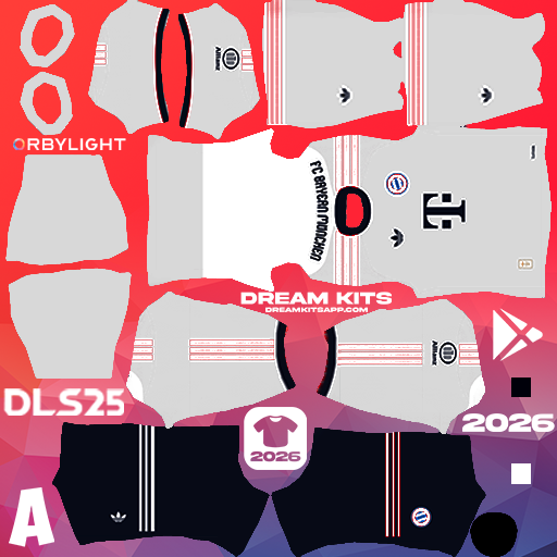 Kit Away Bayern Munich 2026-2027 Dream League Soccer / DLS 2026 512x512 PNG