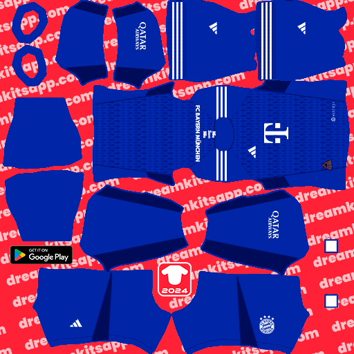 Bayern Munich GK Away kit 2023-2024 Dream League Soccer 2025