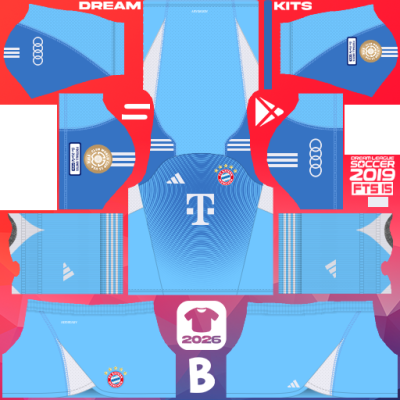 Kit / Uniforme POR Visita Bayern Munich 2025 Dream League Soccer 2019 DLS / FTS